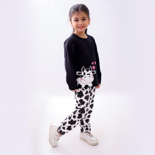 Cow Print Night Suit
