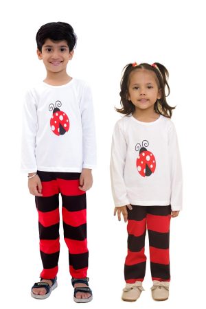 Lady Bug Printed Night Suit