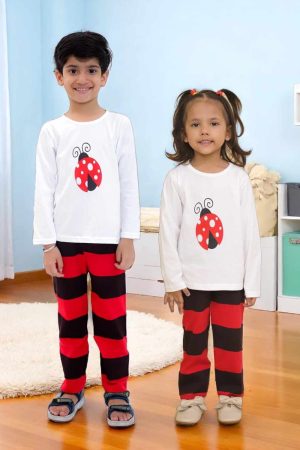 Lady Bug Printed Night Suit