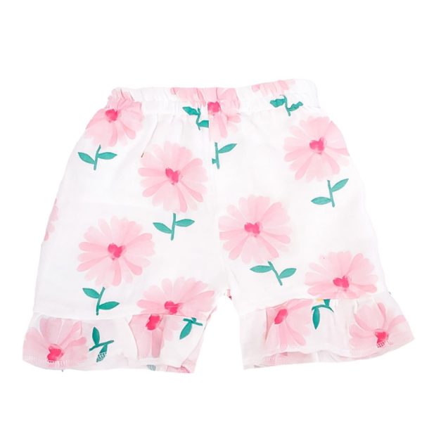 Pink Flower Print Frock