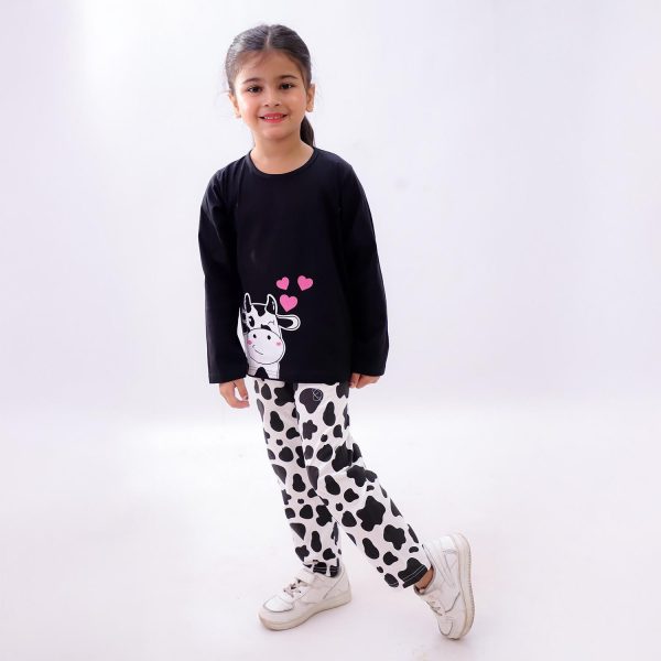 Cow Print Night Suit