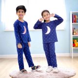 Navy Blue Moon & Star Night Suit
