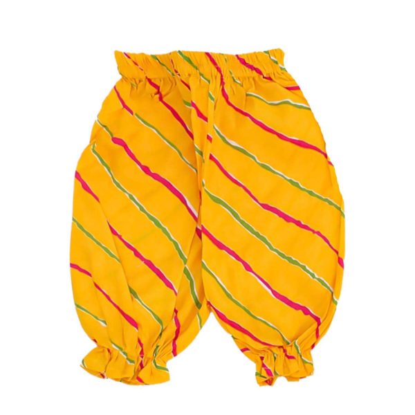 Green Yellow Lehriya Co ord Set