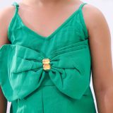 Green Bow Playsuit