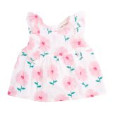 Pink Flower Print Frock