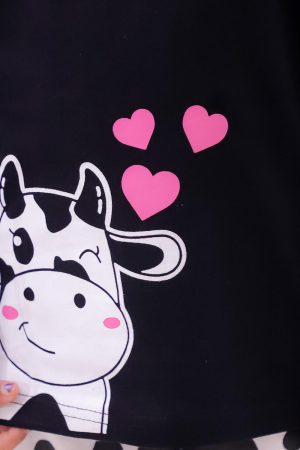 Cow Print Night Suit