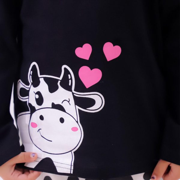 Cow Print Night Suit