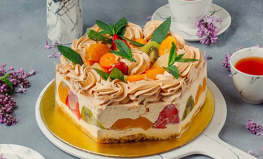 Mixed Fruit Tres Leches Cake