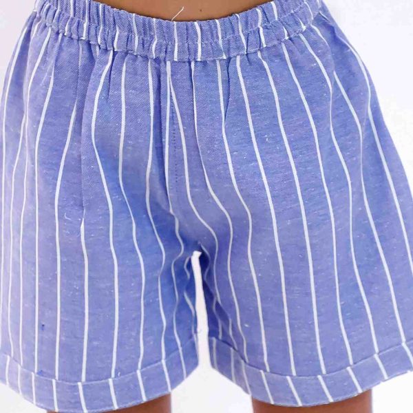 Blue Striped Co Ord Set