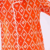 Orange Bandhani Lehriya Dhoti Kurta