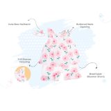 Pink Flower Print Frock