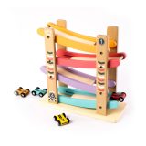 Turbo Track: Wooden Car with Ramp