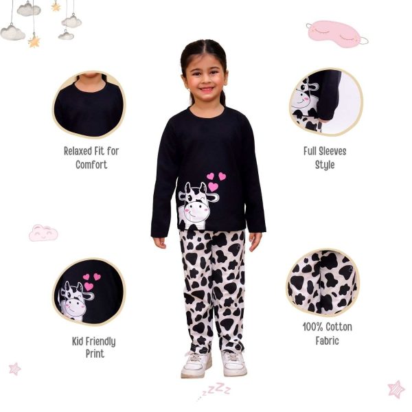 Cow Print Night Suit