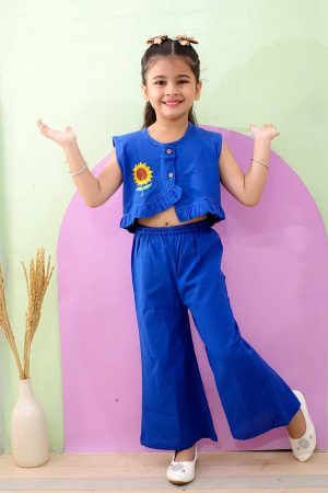 Blue Sunflower Co Ord Set