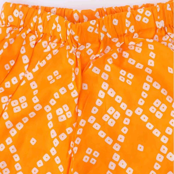 Orange Bandhani Co Ord Set