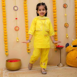 Yellow Jacket Suit Set