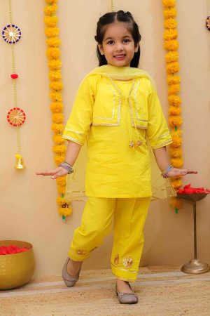 Yellow Jacket Suit Set