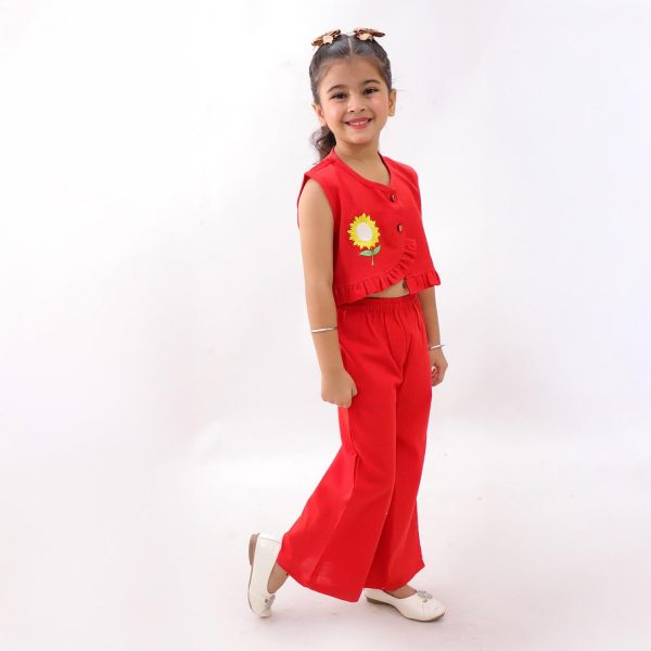 Red Sunflower Co Ord Set