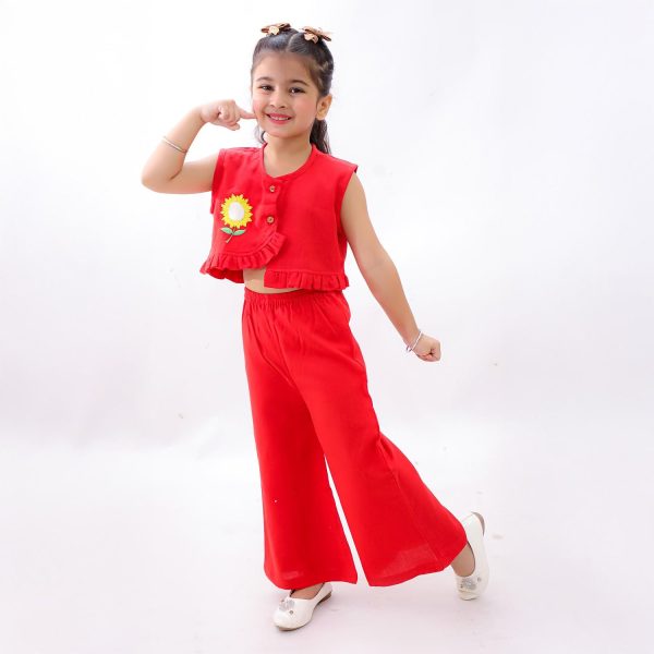 Red Sunflower Co Ord Set