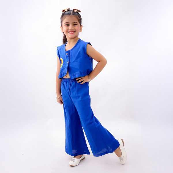 Blue Sunflower Co Ord Set