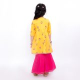 Yellow Pink Sharara Set