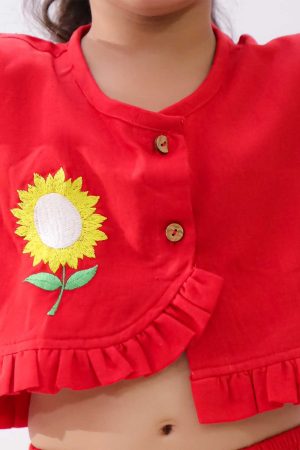 Red Sunflower Co Ord Set