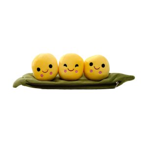 Dark Green Peas Soft Toy
