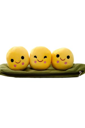 Dark Green Peas Soft Toy