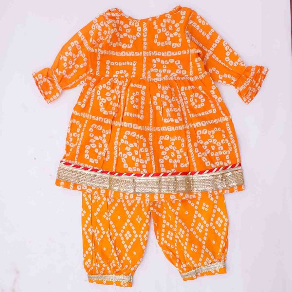 Orange Bandhani Co Ord Set