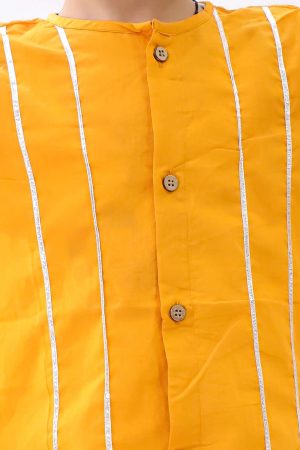 Maroon Mustard Camel Dhoti Kurta