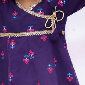 Blue Pink Sharara Set