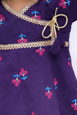 Blue Pink Sharara Set