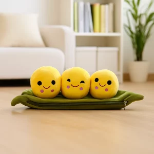 Dark Green Peas Soft Toy