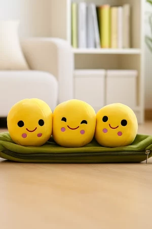 Dark Green Peas Soft Toy