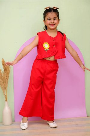 Red Sunflower Co Ord Set