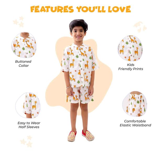 Giraffe Shorts Set