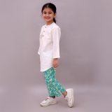 Kids Fish Print Kurta Pajama Night suit