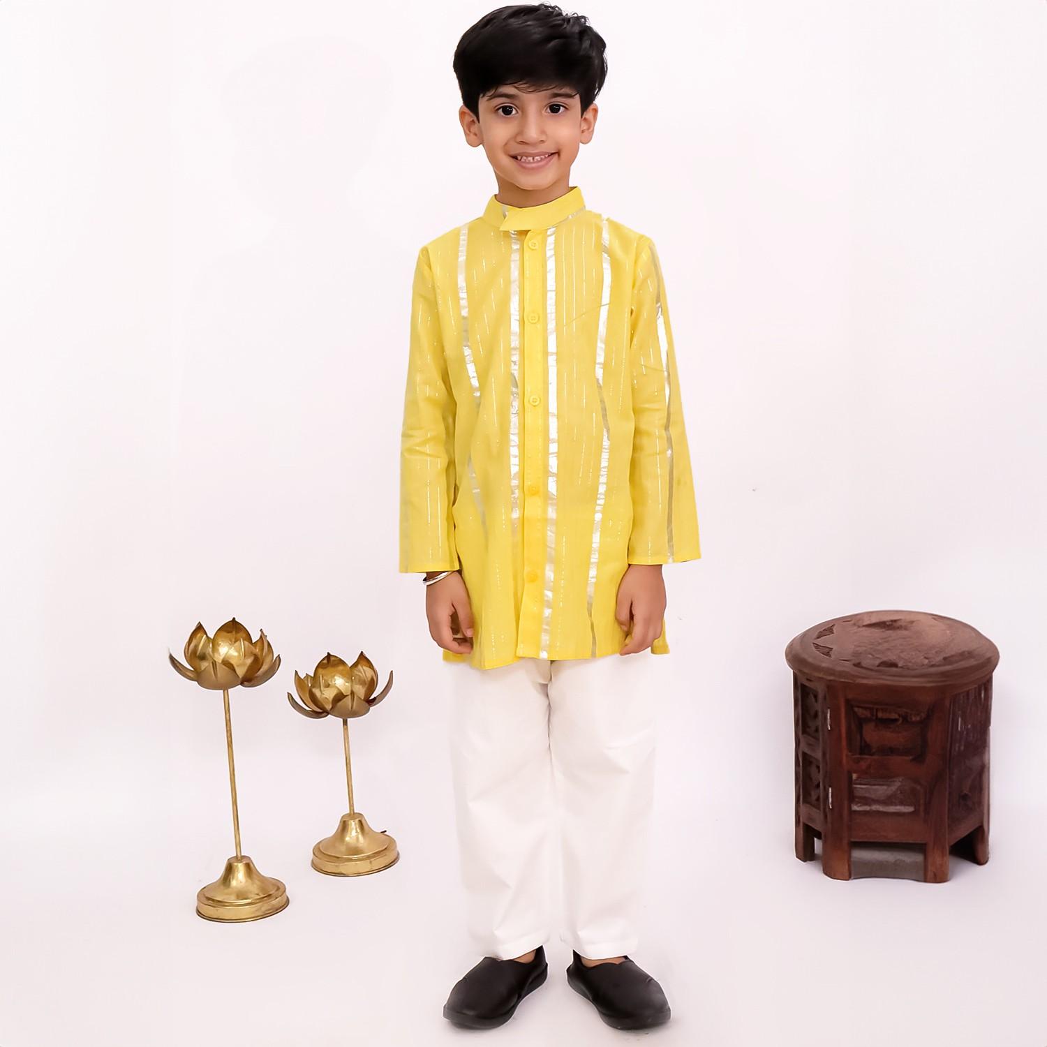 Yellow Kurta Pajama Little Ginnie