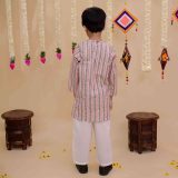 Angrakha Printed Kurta Pajama