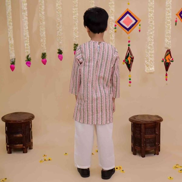 Angrakha Printed Kurta Pajama