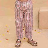 Girls Yellow and Pink Kurta with Pink Pallazo