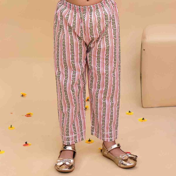 Girls Yellow and Pink Kurta with Pink Pallazo