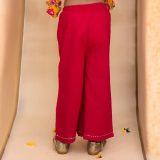 Yellow and Pink Kurta with Pink Pallazo