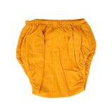Mustard Bird Embroidery Frock with Bloomers