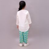 Kids Fish Print Kurta Pajama Night suit
