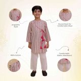 Angrakha Printed Kurta Pajama