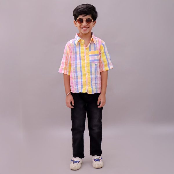 Boys Multicolour Check Shirt