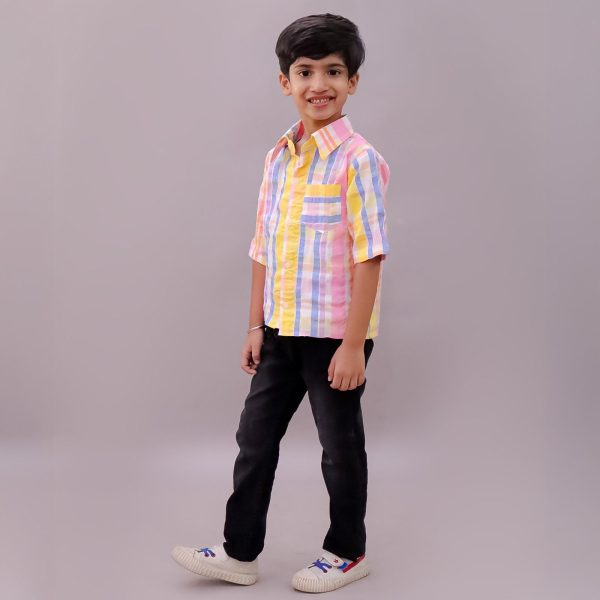Boys Multicolour Check Shirt