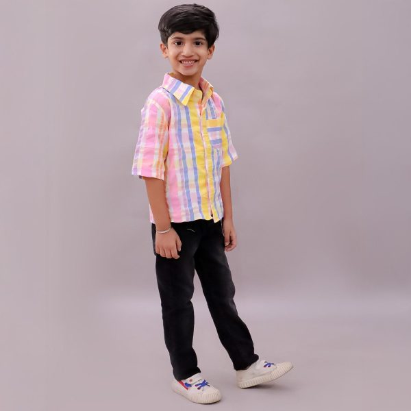 Boys Multicolour Check Shirt