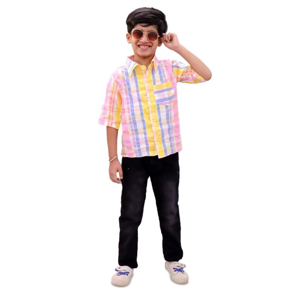 Boys Multicolour Check Shirt